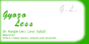 gyozo less business card